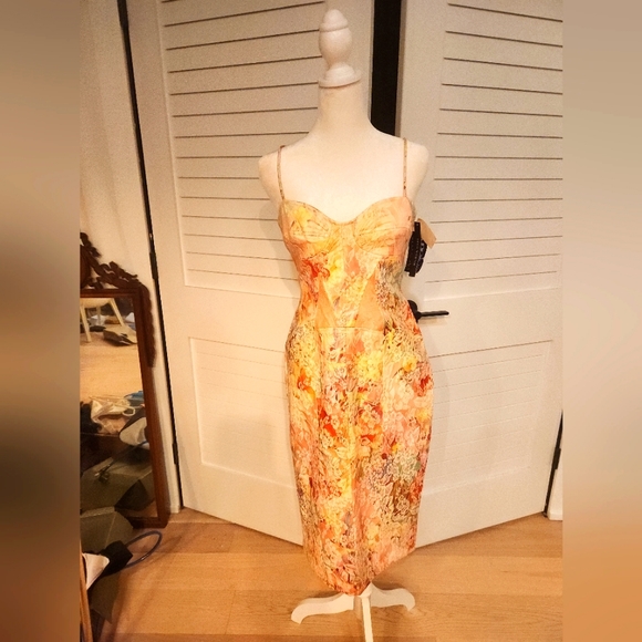 David Meister Body on Lace Cut Out Dress NWT size 6 David Meister Body on Lace Cut Out Dress NWT size 6